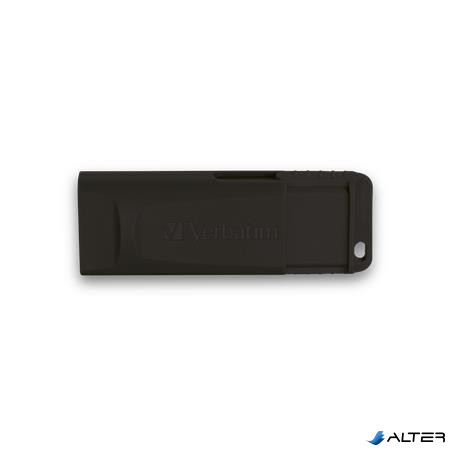 Pendrive, 32GB, USB 2.0, VERBATIM "Slider", fekete