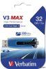 Pendrive, 32GB, USB 3.0, 175/80 MB/sec, VERBATIM "V3 MAX", kék-fekete