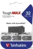 Pendrive, 32GB, USB 2.0, extra ellenálló, VERBATIM "ToughMAX", fekete
