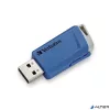Pendrive, 2 x 32GB, USB 3.2, 80/25MB/sec, VERBATIM "Store n Click", piros, kék
