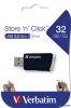 Pendrive, 32GB, USB 3.2, 80/25MB/sec, VERBATIM 'Store n Click', fekete