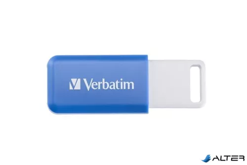 Pendrive, 64GB, USB 2.0, VERBATIM "Databar", kék
