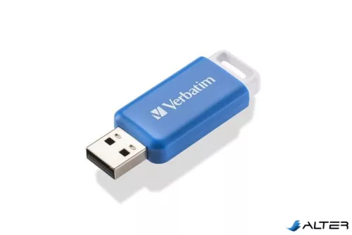 Pendrive, 64GB, USB 2.0, VERBATIM "Databar", kék