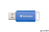 Pendrive, 64GB, USB 2.0, VERBATIM "Databar", kék