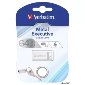 Pendrive, 64GB, USB 2.0,  VERBATIM "Exclusive Metal"