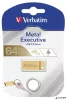 Pendrive, 64GB, USB 3.0,  VERBATIM "Exclusive Metal" arany