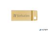 Pendrive, 64GB, USB 3.0,  VERBATIM "Exclusive Metal" arany