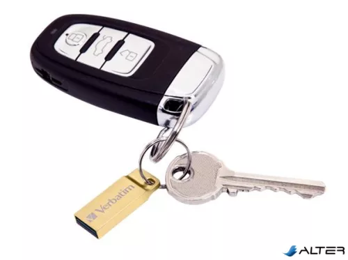 Pendrive, 64GB, USB 3.0,  VERBATIM "Exclusive Metal" arany