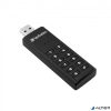Pendrive, 64GB, USB 3.2, titkosítás, 160/130Mb/s, VERBATIM "Keypad Secure"