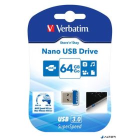   Pendrive, 64GB, USB 3.2, 80/25MB/s, VERBATIM 'Nano'