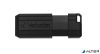 Pendrive, 64GB, USB 2.0, 10/4MB/sec, VERBATIM "PinStripe", fekete