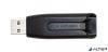 Pendrive, 64GB, USB 3.2, 80/25 MB/s, VERBATIM 'V3', fekete-szürke