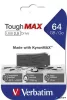 Pendrive, 64GB, USB 2.0, extra ellenálló, VERBATIM "ToughMAX", fekete