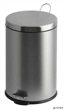 Pedálos szemetes, fém, 30 l, VEPA BINS, króm
