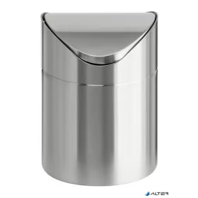  Billenős szemetes, 1,5 l, rozsdamentes acél, asztali, VEPA BINS, ezüst