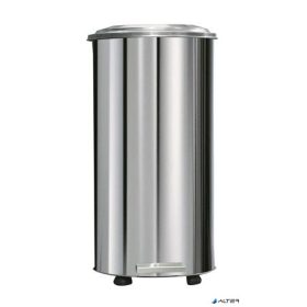 Pedálos tűzálló szemetes, ipari, fém, 70 l, ezüst