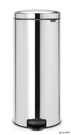 Pedálos szemetes, ipari, fém, horganyzott, 30 l, kivehető vödörrel