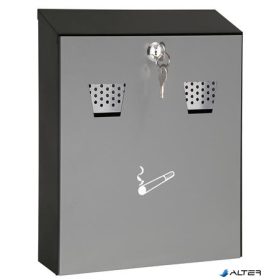   Fali hamutartó, acél, két nyílással, WEDO, szürke/fekete