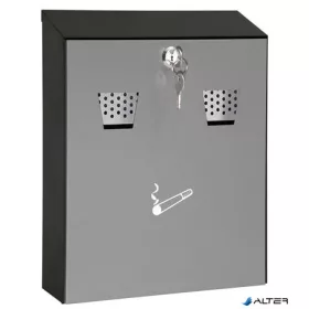   Fali hamutartó, acél, két nyílással, WEDO, szürke/fekete