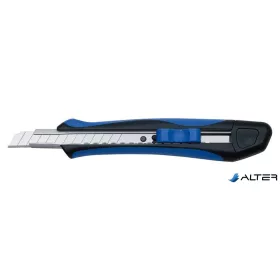   Univerzális kés, 9 mm, WEDO 'Soft-cut', kék/fekete