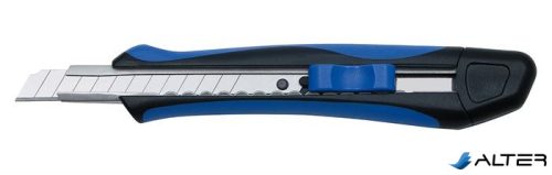 Univerzális kés, 9 mm, WEDO 'Soft-cut', kék/fekete