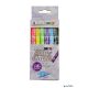 Filctoll készlet, 1-2 mm, metál arany, WEDO, 6 különböző színű kontúrral