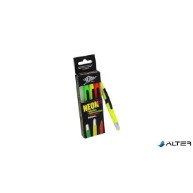   Multifunkciós golyóstoll, szövegkiemelő, érintő toll készlet, WEDO "3-in-1", neon színek