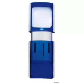 Nagyító, 35x38 mm, LED fénnyel, WEDO, kék