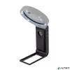 Nagyító, 90 mm, kihajtható állvánnyal, LED fénnyel, WEDO, fekete/fehér