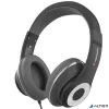 Fejhallgató, mikrofonnal, USB-C, VERBATIM 'TruSound Headset', fekete