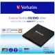 CD/DVD író, vékony, fém ház, USB 3.2 - USB-C, VERBATIM