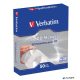 CD/DVD boríték, papír, ablakos, bebújtatós fül, VERBATIM, fehér