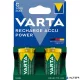 Tölthető elem, C baby, 2x3000mAh, előtöltött, műanyagmentes, VARTA "Power"