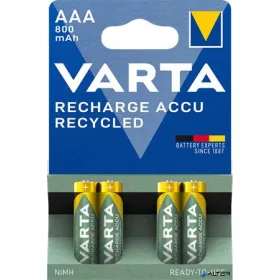 Tölthető elem, AAA mikro, 4x800 mAh, VARTA