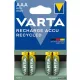 Tölthető elem, AAA mikro, újrahasznosított, 4x800 mAh, VARTA
