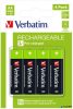 Tölthető elem, AA ceruza, 4x2500 mAh, VERBATIM