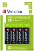 Tölthető elem, AA ceruza, 4x2500 mAh, VERBATIM
