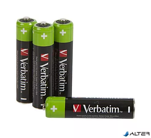 Tölthető elem, AAA mikro, 4x950 mAh, VERBATIM