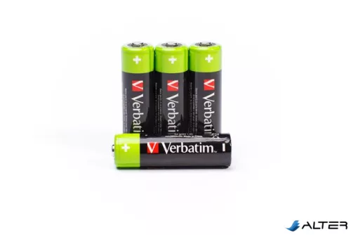 Tölthető elem, AA ceruza, 4x2500 mAh, VERBATIM