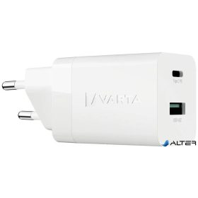   Hálózati töltő, 1xUSB, 1x USB-C kimenet, 38W, VARTA 'Speed'
