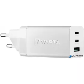   Hálózati töltő, 1xUSB, 2x USB-C kimenet, 65W, VARTA "High Speed"