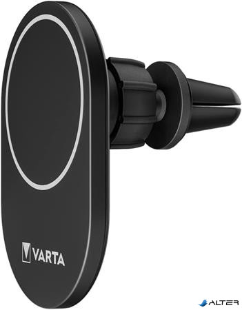Autós tartó és töltő, Qi/USB-C PD, 15W, VARTA 'Mag Pro'