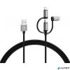 USB kábel, 3-az-1-ben USB A–Light/Micro/C, 2m, VARTA