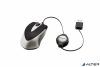 Egér, vezetékes, optikai, kisméret, USB, VERBATIM 'Go Mini', ezüst-fekete