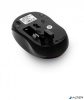 Egér, vezeték nélküli, optikai, közepes méret, USB, VERBATIM 'Go', fekete