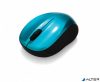 Egér, vezeték nélküli, optikai, közepes méret, USB, VERBATIM 'Go', karibikék