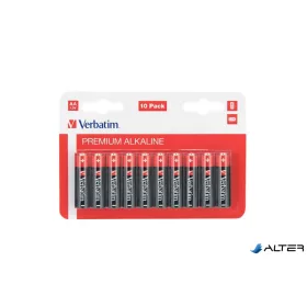 Elem, AA alkáli, 10 db, VERBATIM 'Premium'