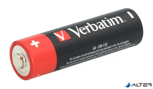 Elem, AA alkáli, 10 db, VERBATIM "Premium"