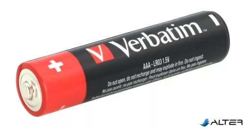 Elem, AAA, alkáli, 10 db, VERBATIM 'Premium'