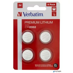 Gombelem, CR2032, 4 db, VERBATIM 'Premium'